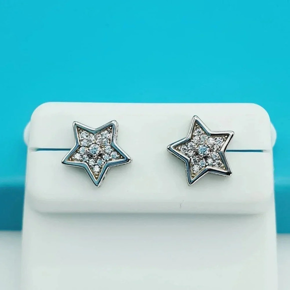 925 Sterling Silver CZ Beautiful Earrings for Women, 1USPAR4207 - Picture 6 of 11